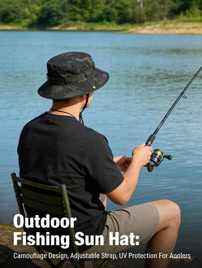 Mũ tai bèo rằn ri ngoài trời mới năm 2026, mũ chống nắng mùa hè cho nam, mũ leo núi câu cá cho nam, mũ tai bèo unisex thoáng khí, nhẹ, có thể điều chỉnh, phù hợp cho các hoạt động ngoài trời, cắm trại, bãi biển, du lịch, mũ chống nắng vành rộng mùa hè.