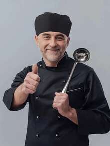 1 chiếc mũ đầu bếp unisex, mũ len đầu bếp cho nam và nữ, mũ nấu ăn nhà bếp có thể điều chỉnh với phần trên bằng lưới thoáng khí, mũ len sushi cho người lớn - Nhiều màu - Xem 7