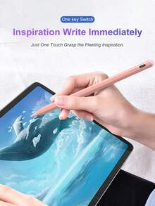 适用于 iPad 11/10/9/8/7/6、Air 7/6/5/4/3、Pro 13"/12.9"/11"（2018-2025）、Mini 7/6/5 的 90mAh 电池供电高精度灵敏磁吸式触控笔配件，具备倾斜感应和防误触功能。 - 粉色 - 查看 7