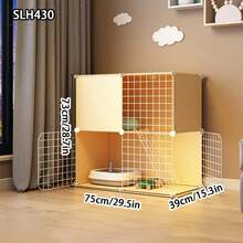 Lồng mèo dạng mô-đun có thể tháo rời kèm thang leo, nhà cho mèo trong nhà - Nhiều màu - Xem 2