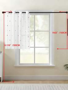 Bộ 1/2 rèm voan thêu cổ điển châu Âu, màu trắng trong suốt, thích hợp cho phòng ngủ, ban công, phòng khách. Rèm cửa sang trọng, rèm ren trắng thanh lịch với họa tiết thêu lá tinh tế, rèm polyester cản sáng cho phòng khách, phòng ngủ, văn phòng và nhiều nơi khác - Có thể giặt máy, rèm trang trí phòng ngủ. - Nhiều màu - Xem 25