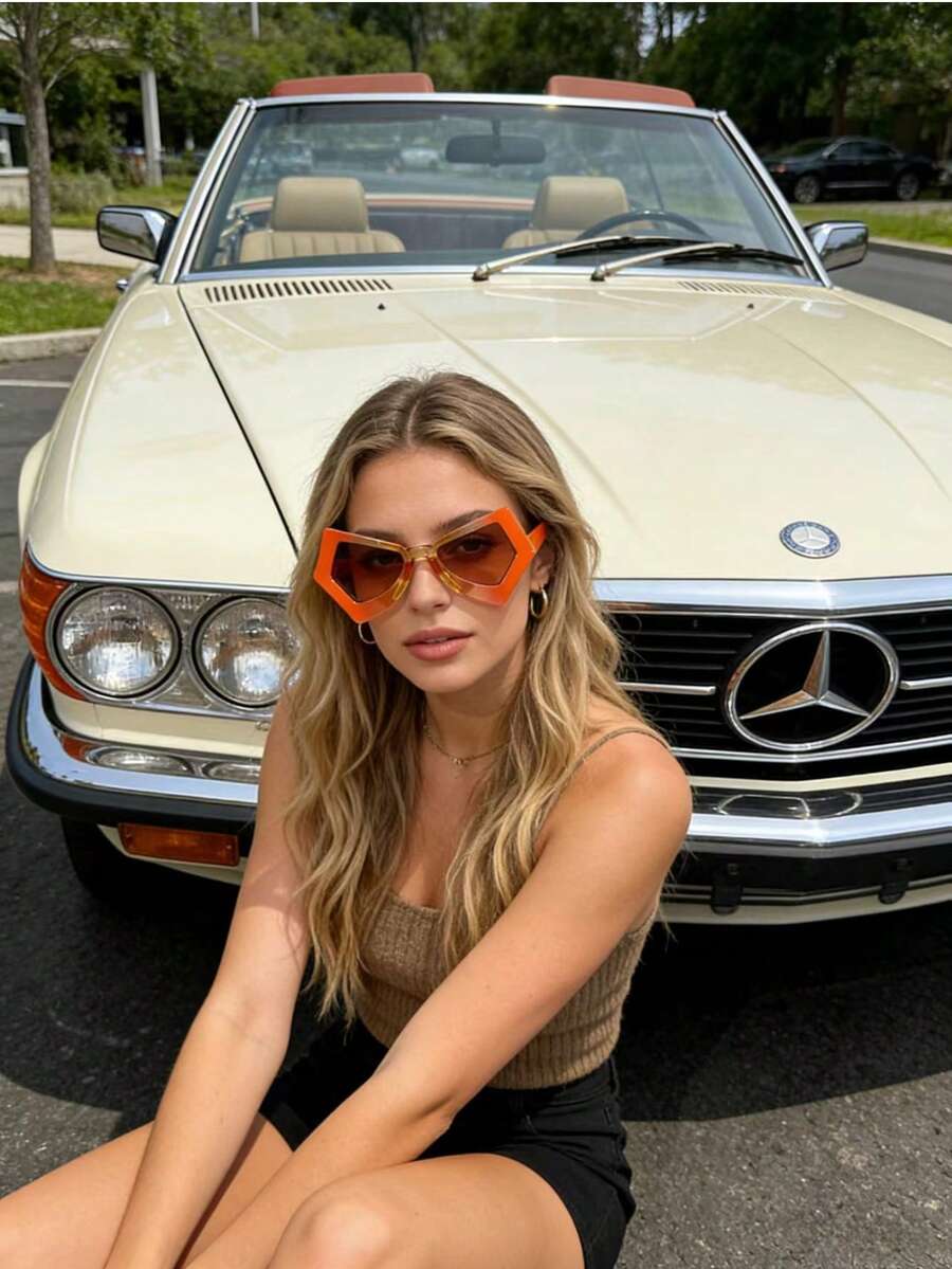 1 Y2K Butterfly Eye Future Fashion Glasses - Protective Jelly Color Block Frame, Suitable For Women's Parties, Hiking, And Daily Wear, Available In Three Colors, Women's Fashion Glasses, Ideal For Summer Beach Vacation - 漸層藍色 - 查看 1