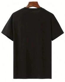 3 Playeras con diseños de corazones, de temporada de San Valentín, día del amor y friendship, llamativas, modernas, holgadas, cuello redondo, manga corta, para uso diario, ideal para tí - Negro - Ver 3