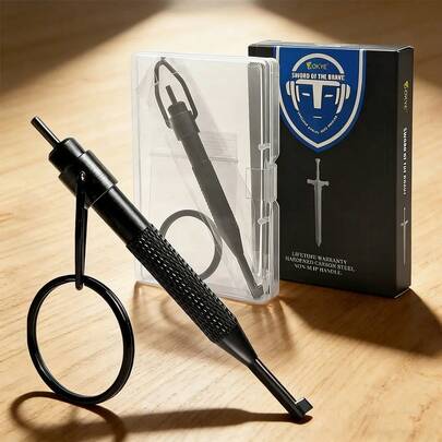 Bộ 1/2/4/10 chiếc chìa khóa còng tay bằng thép không gỉ màu đen, có khía, kiểu vặn xoắn, kèm móc chìa khóa có thể tháo rời, chìa khóa an ninh đa năng phù hợp với hầu hết các loại còng tay tiêu chuẩn.