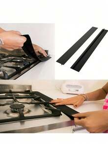2pcs Silicone Sealing Strip Set, Stove Sealing Strip, Oil-Proof And Waterproof Silicone Sealing Strip, Kitchen Gas Stove Mat - View 10