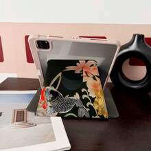 1 Pc Aesthetic Japanese Ukiyo-E Tiger & Koi Fish Print Case For Ipad, 360° Rotating & Foldable Smart Case For IPad - Compatible With IPad Air 6/5/4, For IPad 10 (10.9"), For IPad Pro 2024/Air M3/A16 2025 - Perfect For Work, Travel & Home Use,Compatible With Galaxy Tab A8/A9 Plus/S6 Lite/S7/S9 FE Plus,Compatible With Xiaomi Pad 5/5 Pro/6/6 Pro/7/7 Pro/6S Pro - Multicolor - View 6