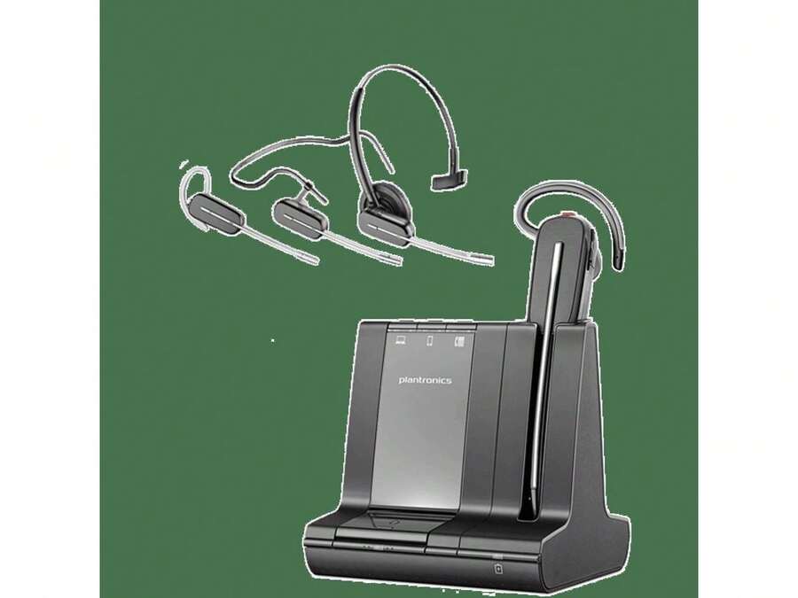 HP Poly  590.6 Ft Savi 8200 Office 8245 Earset Mono Wireless Bluetooth Model 7W6D1AA#ABA - View 1