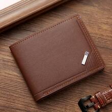 Casual And Minimalist Men's Business Short Wallet, Multifunctional And Multi Slot Fashion Wallet, Valentine's Day, Thanksgiving, Father's Day, Holiday Gifts - 棕色 - 查看 7