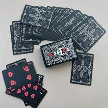 (1 Bộ) Bài tây Hollow Knight (6x9 cm), Thiết kế đen trắng, Quà tặng đêm chơi game, Bộ bài 54 lá chủ đề Hollow Knight - Đen và trắng - Xem 13