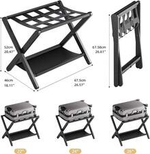 Luggage Racks - 黒 - チェックする 3