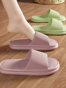 EVA Lightweight Slippers For Men And Women, Suitable For Home, Beach Or Shower Use - 2 Pairs Of Shoes, Pink and Green - View 8