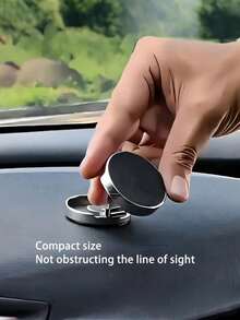 1 chiếc giá đỡ điện thoại từ tính xoay 360° gắn trên bảng điều khiển ô tô, kẹp thu gọn, giá đỡ đa năng tương thích với iPhone và tất cả các loại điện thoại thông minh. - A - Xem 3