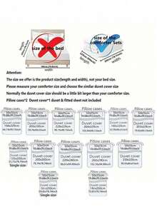 Bộ 3 món ga trải giường bằng polyester mềm mại, phối màu xanh dương và trắng. - Màu xanh nhạt - Xem 2