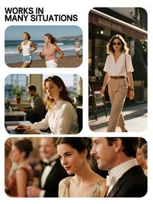 1件装加大码无缝塑身衣，收腰收腹，提臀，露背设计，高弹力，休闲日常连体衣 - 黑色 - 查看 6