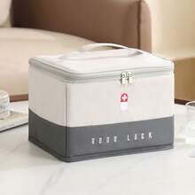 Túi đựng đồ sơ cứu y tế du lịch di động, Túi đựng đồ sơ cứu y tế gia đình chống nước dung tích lớn, Túi đựng đồ khẩn cấp Túi đựng đồ y tế cắm trại Túi đựng đồ khẩn cấp Túi đựng thuốc - Xám - Xem 8