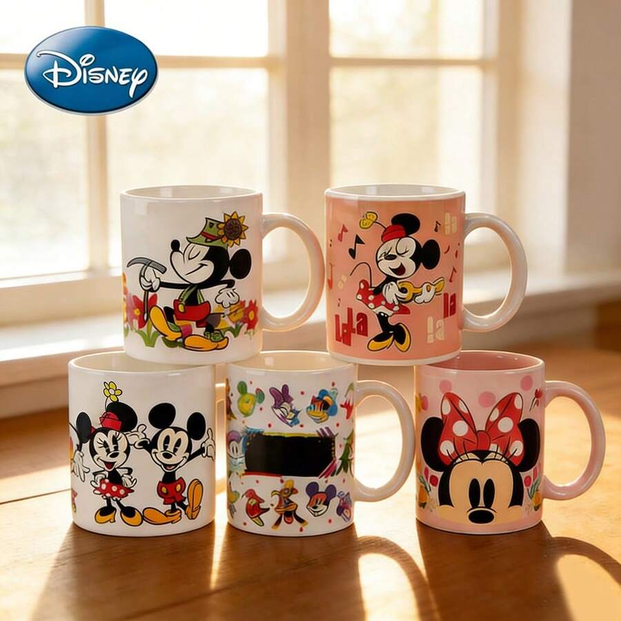 1 chiếc cốc sứ cao cấp có bản quyền chính thức của Disney, in hình Mickey, Minnie, Donald Duck và Goofy, thích hợp đựng nước, sữa, yến mạch, cà phê, bữa sáng văn phòng, espresso, trà. Quà tặng độc đáo dành cho cặp đôi. - Nhiều màu - Xem 1