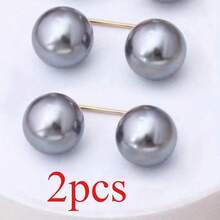 2 chiếc khuy quần jean đính ngọc trai, ghim cài áo chống trượt, khóa dép chống trượt, dụng cụ điều chỉnh độ dài quần. - ngọc trai - Xem 10