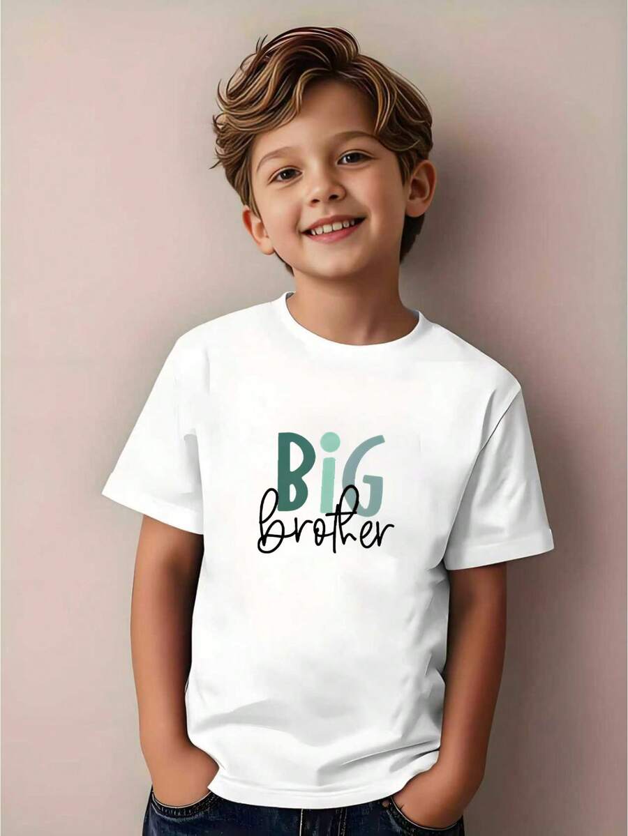 Fashionable T-Shirt For Kids - White - View 1