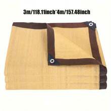 Red de sombreo amarilla, bloquea la luz solar directa para prevenir altas temperaturas para plantas o personas - rectángulo - Ver 5