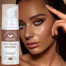 Xioimy 自晒黑慕斯 - 无酒精，富含维生素E、迷迭香提取物，无需日晒即可拥有古铜色光泽，保湿滋养，自然透亮紧致肌肤，适合所有肤质 - 黃色 - 查看 7