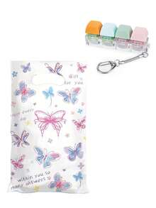 1/2/3/5pcs Stress Relief Keyboard Key Chain, Comes With Gift Bag, Fidget Toy With Sound Effect, Party Favor Filler, Stress Relief Toy, Pressure Relief Toy, Finger Toy, Anti-Stress Toy, Keychain, Finger Keychain, Finger Keyring, Ideal Gift For Birthday, Halloween, Christmas, Party Favor, Halloween Decor, Suitable For ADHD, Christmas Stocking Stuffer - Multicolor - View 13