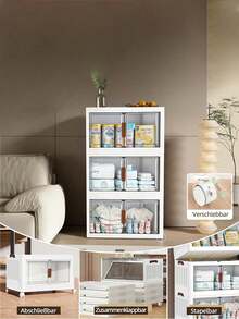 Storage Bins With Lids - Vitt - Visa 6