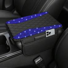 غطاء مسند الذراع للسيارة الماسي العالمي - واقي وحدة التحكم المركزية من الجلد مع جيب تخزين، إكسسوار داخلي للسيارة كلاسيكي وعملي مناسب لمعظم المركبات - متعدد الألوان - مشاهدة 16