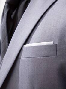 2pcs Men's Wedding Suit Set, Jacket And Pants, Suitable For Wedding, Party, Gathering - Light Grey - View 7