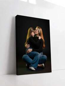 1pc Customized Canvas Poster Frame Art Piece, Personalized Wall Art Decor, Suitable For Bathroom, Bedroom, Office, Living Room, Home Decor, Room Poster Decoration, Optional Frame, Create Cozy Atmosphere, Autumn Home Renewal, Nordic Comfortable Living, Warm Ambiance - Multicolor - View 2