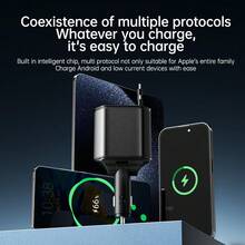Fast Charging Mobile Phone Car Charger 120W 5-In-1 With Window Breaker Built-In Dual Retractable Extension Cords USB-C And USB Ports Suitable For Daily Commute Long-Distance Driving And Charging On The Go Spring Anniversary Gift - C2 Without Starlight - View 12
