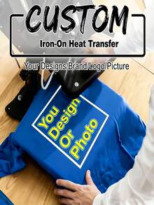 Hình dán chuyển nhiệt tùy chỉnh, thích hợp cho áo thun, quần áo, quần jean, áo hoodie, áo phông, túi xách, gối, thảm, cờ. - Nhiều màu - Xem 3