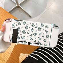 Leaf Pattern Game Console Protective Case, OLED Body Protective Shell + Controller Protective Cover - View 10