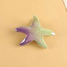 Dopamine Aurora Gradient-Colored Ocean Sea Star Grasping And Holding A Girl, Summer Gentle Atmosphere, Fake Gentle And Romantic Updo, Hair Claw, Daily Photo-Taking, Half-Up Hairstyle, Female Hair Accessory Hair Clip - Multicolor - View 16