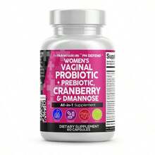 [Free Shipping]Clean Nutraceuticals Vaginal Probiotics For Women With Cranberry, D-Mannose, Prebiotics, PH Balance Support, Feminine Health, Urinary Tract Cleanse – Capsule Alternative To Gummies – 60 Count - 預設 - 查看 1