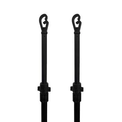 Crystals 2.4M Heavy Duty Washing Line Prop Adjustable Telescopic Clothes Line Support Pole Metal Laundry Line Holder Outdoor Drying Tool