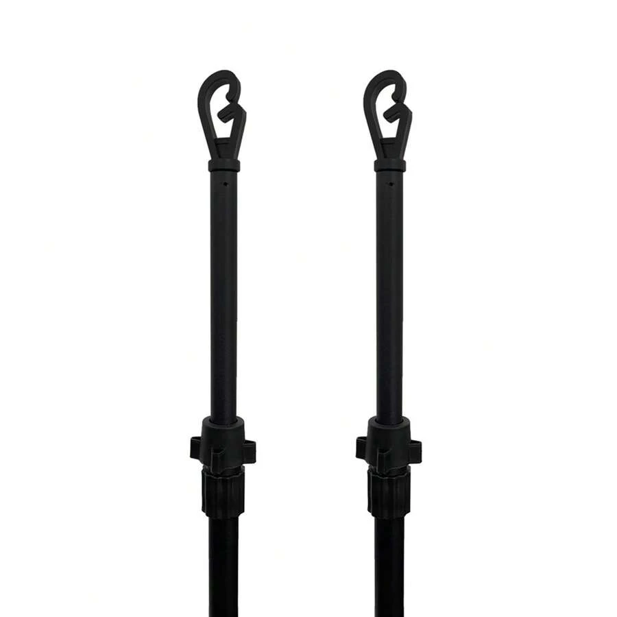 Crystals 2.4M Heavy Duty Washing Line Prop Adjustable Telescopic Clothes Line Support Pole Metal Laundry Line Holder Outdoor Drying Tool - View 1