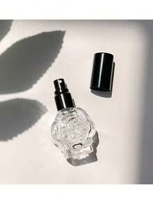 11ml Aluminum Sprayer Glass Refillable Bottle, Rose Flower Pattern Mini Spray Bottle, Perfume Decanting Bottle, Portable Toner/Essence Sample Dispenser - Multicolor - View 5