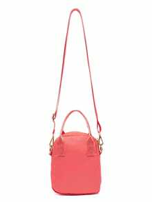 Madami Shoulder Bag Transversal Alça Mão Feminina Resistente - Rosa chiclete - Visão 5