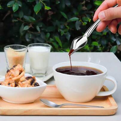 2 Stück Edelstahl Sauce Malspatel, westliches Essen Kuchen Dessert Spritzdekoration Siebspatel Set, DIY Schokoladenspatel, Spritzdekoration Siebspatel, Bleistift Schreibspatel, Backdekoration Werkzeuge