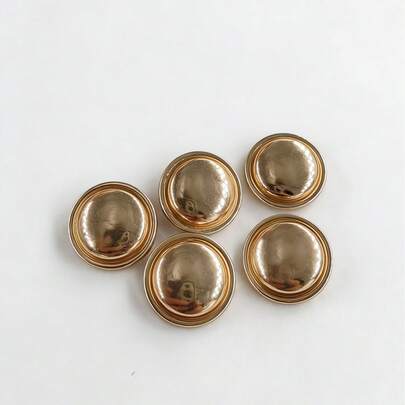  10 Stück Roségold Metallknöpfe, geeignet für Mäntel, Jacken, Bekleidungszubehör, Nähzubehör, langanhaltend & stabil