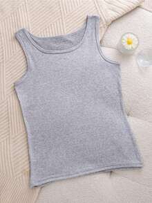 6pcs - Women's Home Vest - Polyester Fiber Vest For Women! Breathable And Cool, Quick Drying! Versatile Basic Base Vest, Multi Color Selection - 彩色 - 查看 3