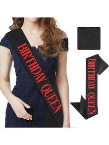 Customizable Glitter Name Logo Shoulder Strap - Ideal For Birthday Celebrations, Party Decorations, Pageants, Weddings, Bachelorette Parties, Anniversaries - Multicolor - View 10