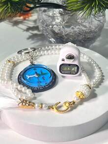 带指南针和念珠的钥匙扣，计数和方向的巧妙结合，适合日常计数、祈祷和其他生活场景。 - 多色 - 查看 12