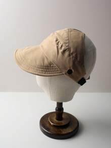 1pc Women's Breathable Foldable Sun Hat, Wide Brim, UV Protection, Open-Top Peaked Cap, Suitable For Ponytail - A - View 4