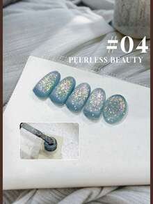 Miss Comoy 15ML 蛋白石闪粉指甲油，2026 新品畅销闪亮水钻指甲油 - 彩色 - 查看 6