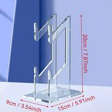 New Handle Acrylic Bracket Game Display Stand Double-Layer PS4PS5 Universal Storage Peripherals Desktop Display - Multicolor - View 5