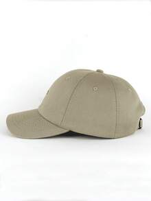 Unisex Men's And Women's Embroidered Adjustable Minimalist Dadhat Baseball Cap - Khaki - View 5