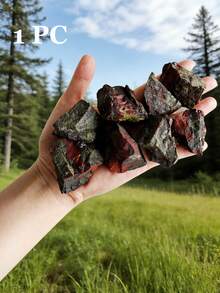 QYDCX Dragon Blood Stone Natural Rough Crystals Stone Bulk Wholesale Raw Big Rocks Stones Reiki Energy For Polishing Tumbling Wrapping Cabbing Meditation Witchcraft Fountain Rocks Decors - Multicolor - View 8