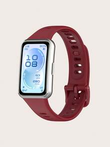 1 pieza Correa de silicona suave y sólida con hebilla de liberación rápida compatible con Huawei Band 11 / Band 11 Pro Smartband, accesorio de repuesto para mujeres/hombres - Banda 11 / 11 Pro - Ver 19