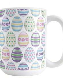 Taza De Huevos De Pascua _ Taza De Café De Primavera. - Color de la imagen - Ver 1